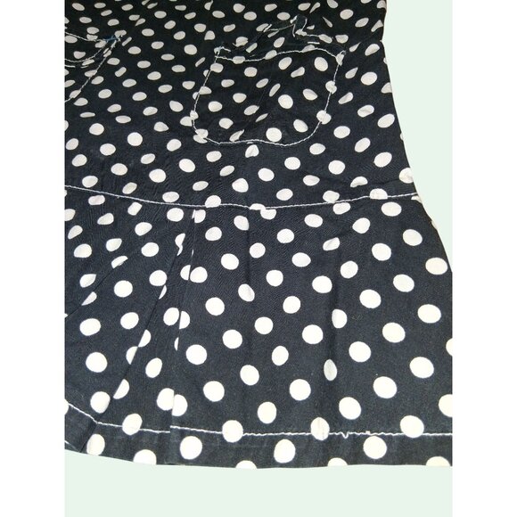 Disney Minnie Mouse Black Polka Dot Sleeveless Girls Dress 3/4T Pockets Zipper B - Picture 2 of 7
